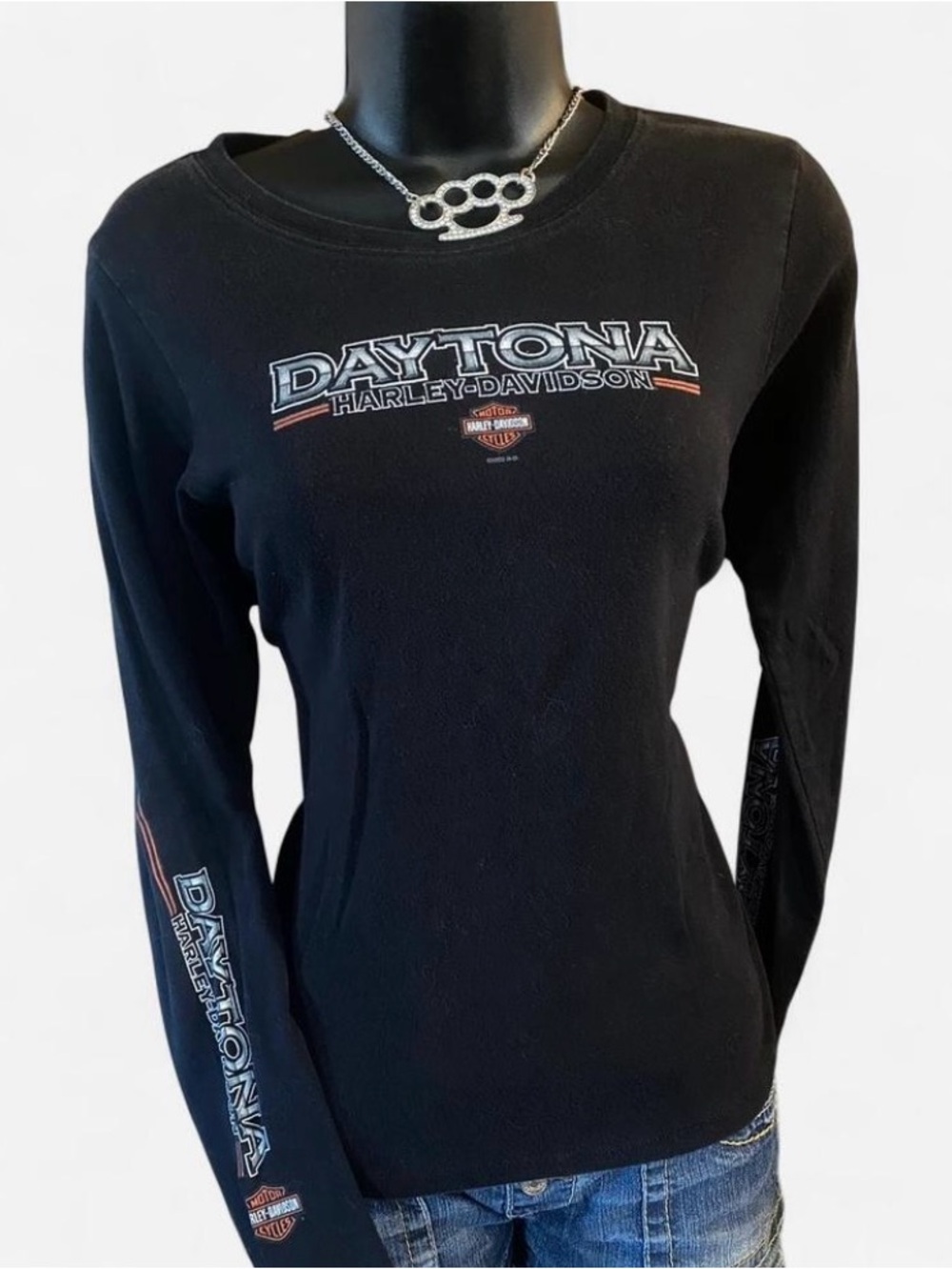 Y2k 2009 Harley Davidson Daytona Beach FL ‘Accelerate Your Dreams’ Black Shirt